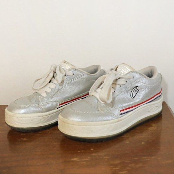 Candie's Shoes - ⭐️ Vintage  Y2K Metallic Silver Candies Platform Sneakers
